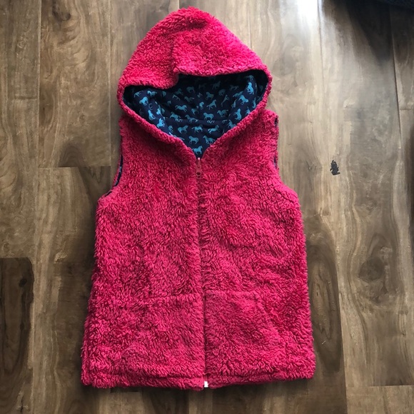 Garnet hill flip side reversible vest - Picture 3 of 15